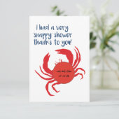 EOS Lip Balmお気に入りカード、スナップシャワーカニ サンキューカード (スタンド正面)