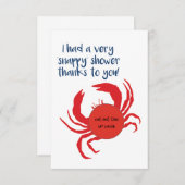 EOS Lip Balmお気に入りカード、スナップシャワーカニ サンキューカード (正面/裏面)