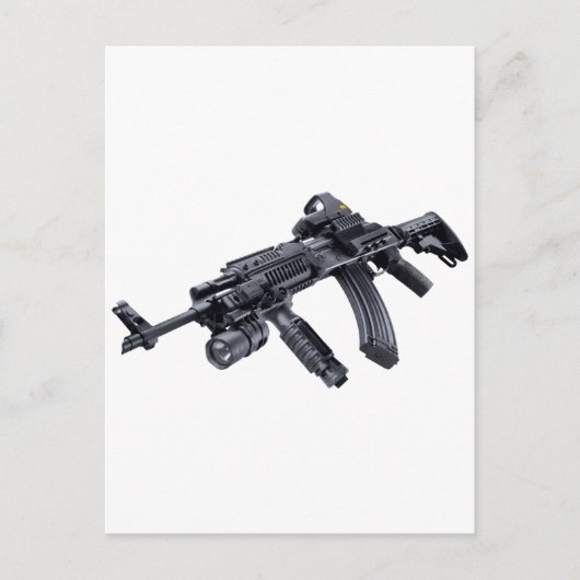 EOTechが戦術AK-47アサルトライフルを発見 ポストカード (正面)