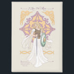 Éowyn "I Am No Man" Battle-Ready Graphic マグネット<br><div class="desc">Celebrate courage and destiny in Middle-Earth™ with this stunning Lord of the Rings™–inspired design honoring Éowyn™. Illustrated in an elegant, flowing art style, she stands poised with sword and shield in hand, her windswept gown and golden hair capturing both strength and grace. Ornamental Elven-inspired detailing frames the composition, while the...</div>