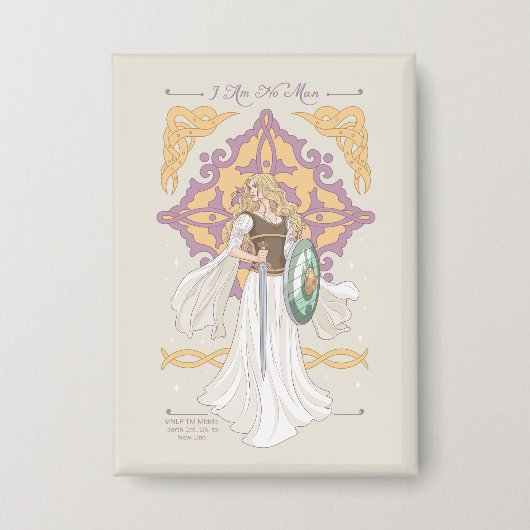 Éowyn "I Am No Man" Battle-Ready Graphic 缶バッジ (正面)