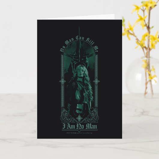 Éowyn Vs SAURON™ "私は男ではない" ローハン グラフィック カード (黄色い花)