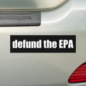 EPAの資金を取り除く バンパーステッカー (車上)