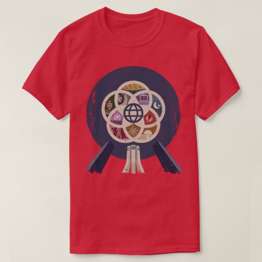 EPCOTセンターiPhoneとTシャツ Tシャツ (デザイン正面)