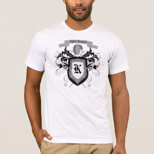 Epeeのフェンシングの頂上の白人のTシャツ Tシャツ