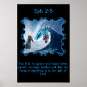 Eph 2:8グリズリーベアの海 ポスター (正面)