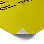 Eph 2:8黄色と黒のカナリモッキンバード ポスター (角)