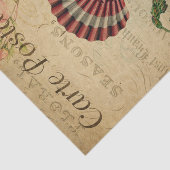 Ephemeraはがきシーフランスのシェルの切り離し 薄葉紙 (詳細)