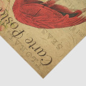 Ephemeraはがきフラミフランスのンゴフローラのデコパージュ 薄葉紙 (詳細)