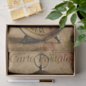 Ephemeraはがきフランスのアラーム時計の切り離し 薄葉紙 (ギフト)