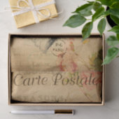 Ephemeraはがきフランスのウルフフローラデコップページ 薄葉紙 (ギフト)