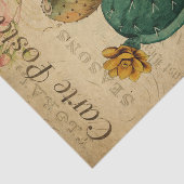 Ephemeraはがきフランスのカッティ工場のデコパージュ 薄葉紙 (詳細)