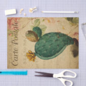 Ephemeraはがきフランスのカッティ工場のデコパージュ 薄葉紙 (クラフト)