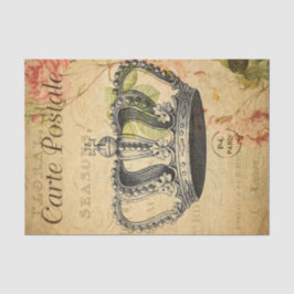 Ephemeraはがきフランスのクラウンの分離 薄葉紙