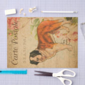 Ephemeraはがきフランスのドッグフローラの分離 薄葉紙 (クラフト)