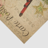 Ephemeraはがきフランスのハミングバードの切り離し 薄葉紙 (詳細)