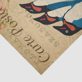 Ephemeraはがきフランスのペンギンフローラデコップページ 薄葉紙 (詳細)