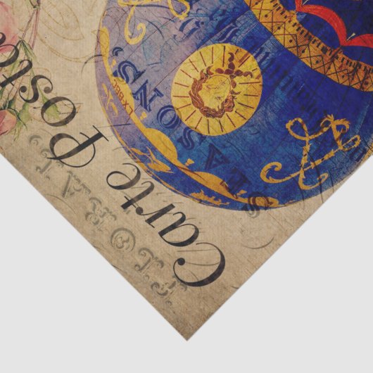 Ephemeraはがきフランスのホテイアバルーンの切り離し 薄葉紙 (詳細)