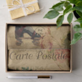 Ephemeraはがきフランスのローラースケートのデカップページ 薄葉紙 (ギフト)