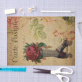 Ephemeraはがきフランスのローラースケートのデカップページ 薄葉紙 (クラフト)