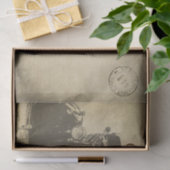 Ephemeraはがきフランスのヴィンテージカーのデコップページ 薄葉紙 (ギフト)