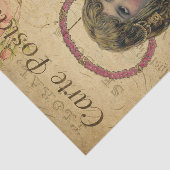 Ephemeraはがきフランスの小さな角度の切り離し 薄葉紙 (詳細)