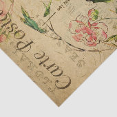 EphemeraはがきフランスのKingfisher Bird Decopage 薄葉紙 (詳細)