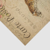 EphemeraはがきフランスのLeopard Decompage 薄葉紙 (詳細)