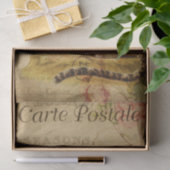 EphemeraはがきフランスのLeopard Decompage 薄葉紙 (ギフト)