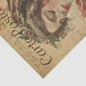 Ephemeraはがき女フランスの性とバラデコペ 薄葉紙 (詳細)