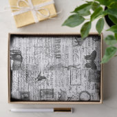 Ephemeraイラスト組織またはデコページ紙 薄葉紙 (ギフト)