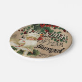 Ephemeraクリスマス新年のお土産ポスター ペーパープレート (アングル)