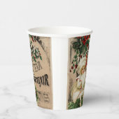 Ephemeraクリスマス新年のお土産ポスター 紙コップ (右)