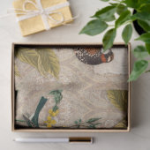 Ephemeraコーヒー豆の鳥のタン男らしデクページ 薄葉紙 (ギフト)