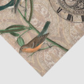 Ephemeraコーヒー豆の鳥のタン男らしデクページ 薄葉紙 (詳細)