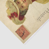 Ephemeraファッシフランスのャルな女性のデカップページ 薄葉紙 (詳細)