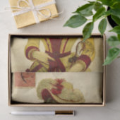 Ephemeraファッシフランスのャルな女性のデカップページ 薄葉紙 (ギフト)