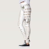 Ephemeraフランスの ～スクリプト～手書き～ Paris ~*~ レギンス (左)