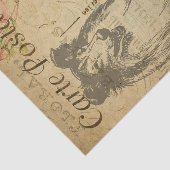 EphemeraフレンチポストカードラフCollie Dog Decopage 薄葉紙 (詳細)