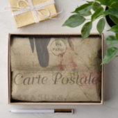 Ephemeraブラックレッドバードピンクローゼデコップページ 薄葉紙 (ギフト)