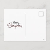 Ephemera我々の喜びに終わりのキャロルのスクリプトを知らせる シーズンポストカード (裏面)