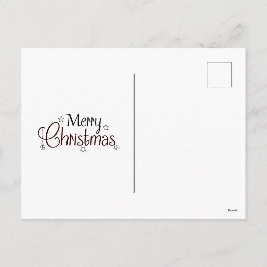 Ephemera我々の喜びに終わりのキャロルのスクリプトを知らせる シーズンポストカード (裏面)