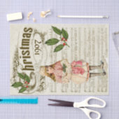 Ephemera1907クリスマスカロルホリーベリーデクページ 薄葉紙 (クラフト)