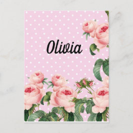 Ephemera floral bouquet vibrant color ポストカード