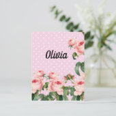 Ephemera floral bouquet vibrant color ポストカード (スタンド正面)