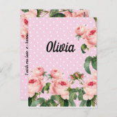 Ephemera floral bouquet vibrant color ポストカード (正面/裏面)