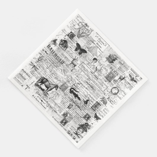 Ephemera Napkinsまたはデカップアート (コーナー)