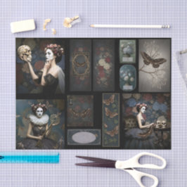 Ephemera Poetic Gothic Motifs 薄葉紙