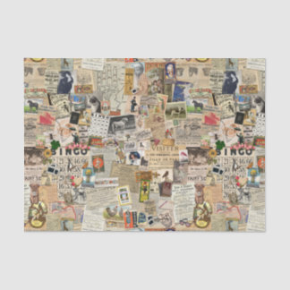 Ephemera Scatter Decompageまたはコラージュ紙 薄葉紙