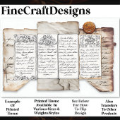 Ephemera + Seal AF4 Decopageを動揺してドキュメント化 薄葉紙